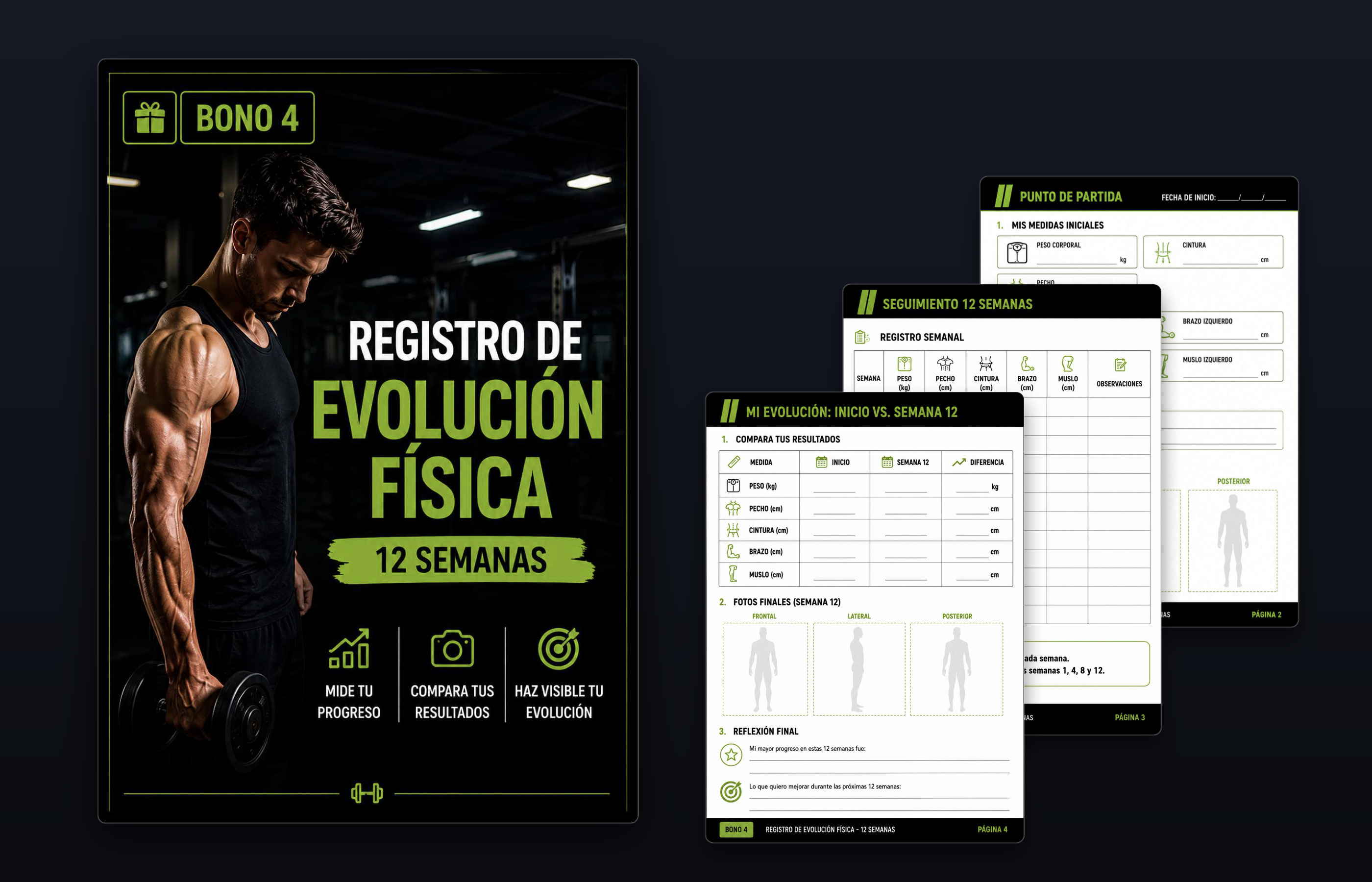 Bono 4 Registro Evolución Física 12 Semanas